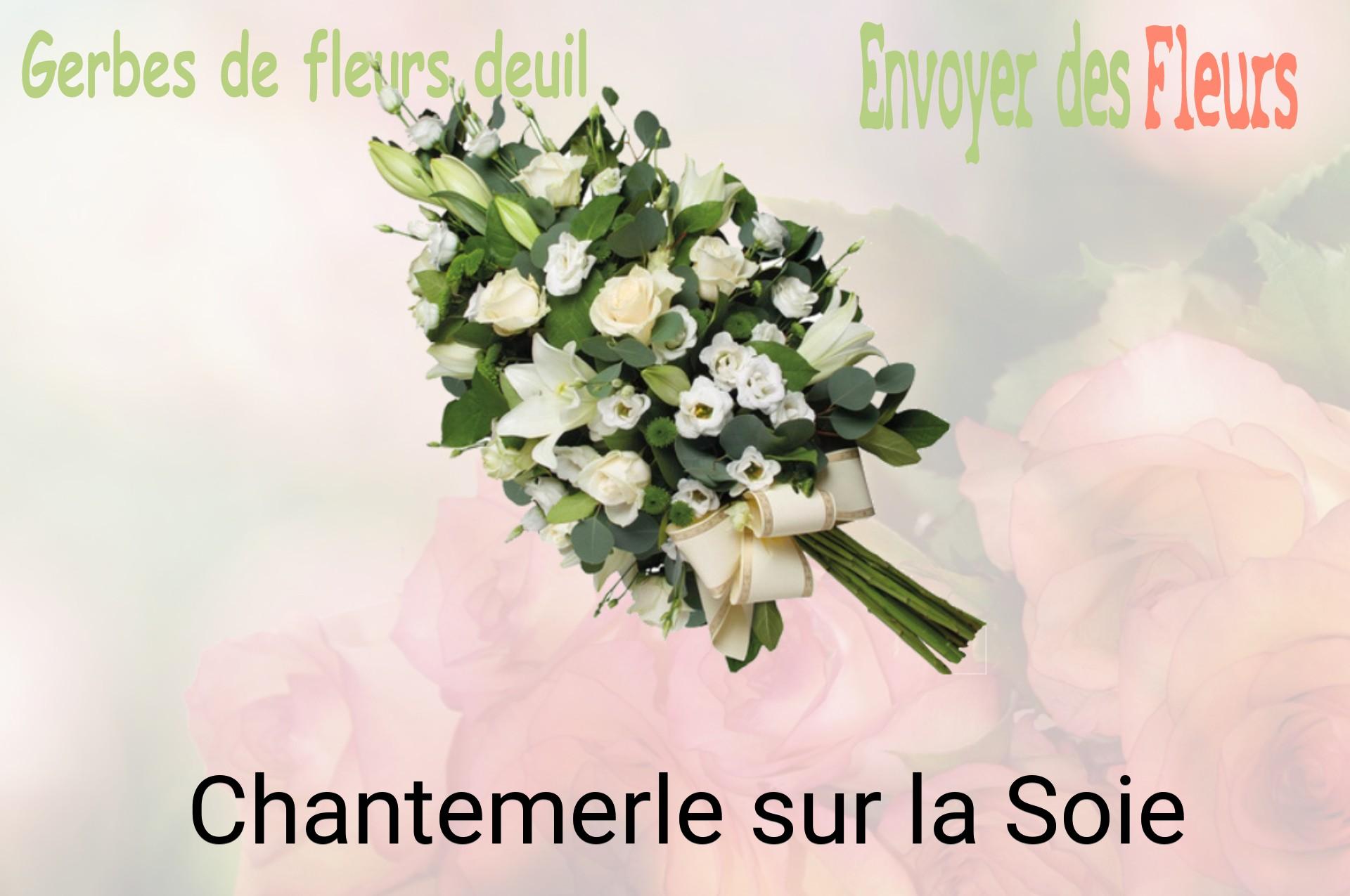Gerbe de fleurs de deuil livrée à Chantemerle-sur-la-Soie